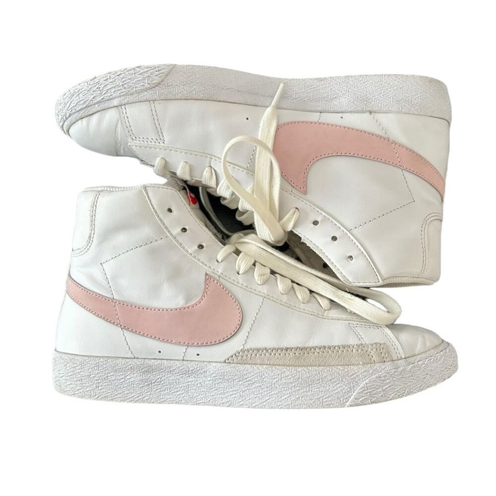 Nike Blazer Mid Pink Foam CZ7531-101Youth/Women’s Shoes 5.5/7 - Picture 6 of 13